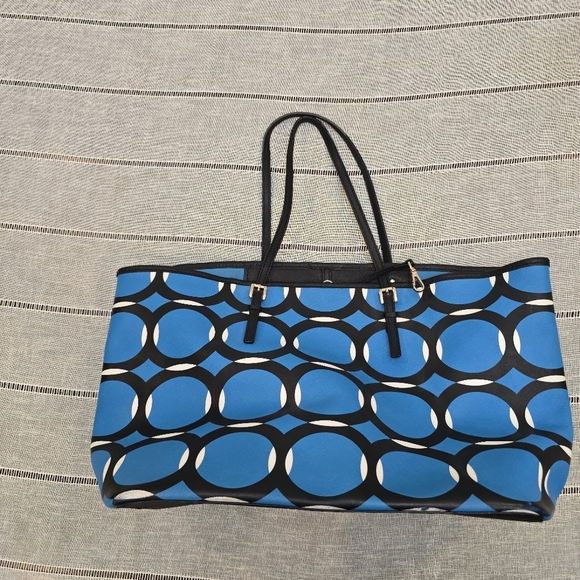 Michael by Michael Kors Jet Set Travel Deco Leather Bag Blue - Picture 2 of 11